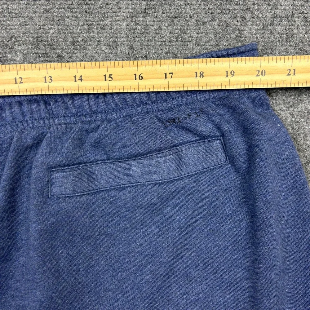 Nike Gym Heritage Sweatpants Mens 2XL Blue Dri-FIT Jogger Fleece Fitness Pants
